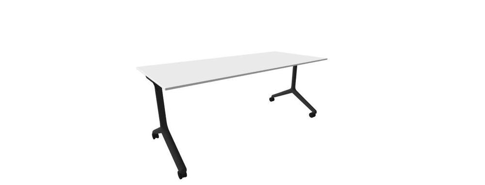 Alba sklopný stůl - TIPPER DUO černá, LTD 18 bílá, 1800x800x730