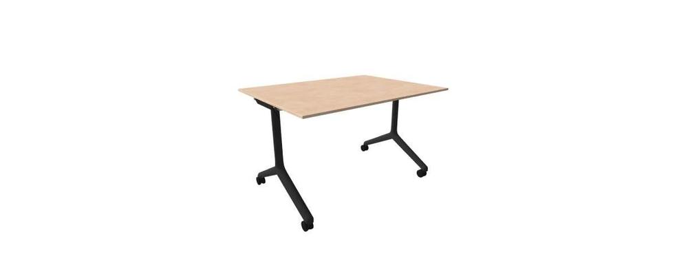 Alba sklopný stůl - TIPPER DUO černá, LTD 18 bříza, 1200x900x730