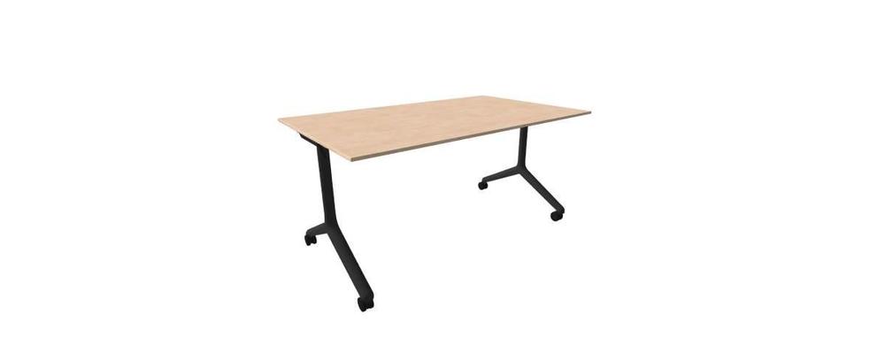 Alba sklopný stůl - TIPPER DUO černá, LTD 18 bříza, 1500x900x730
