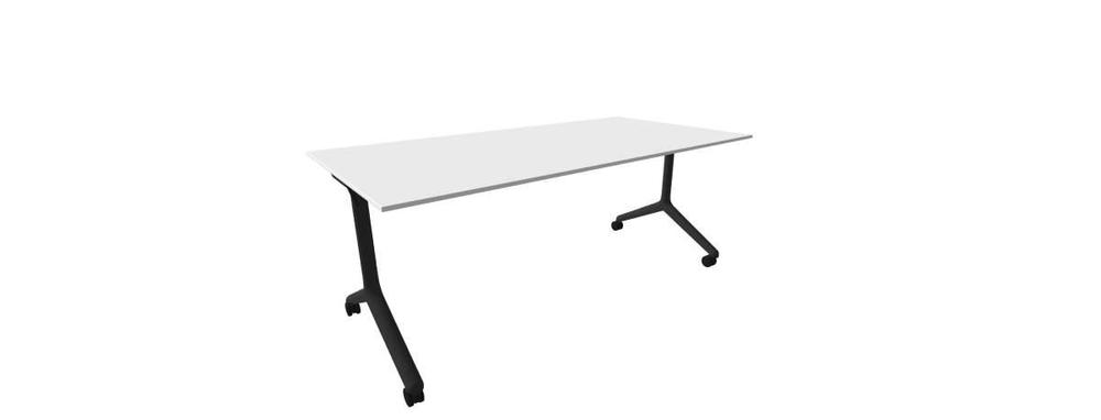 Alba sklopný stůl - TIPPER DUO černá, LTD 18 bílá, 1800x900x730
