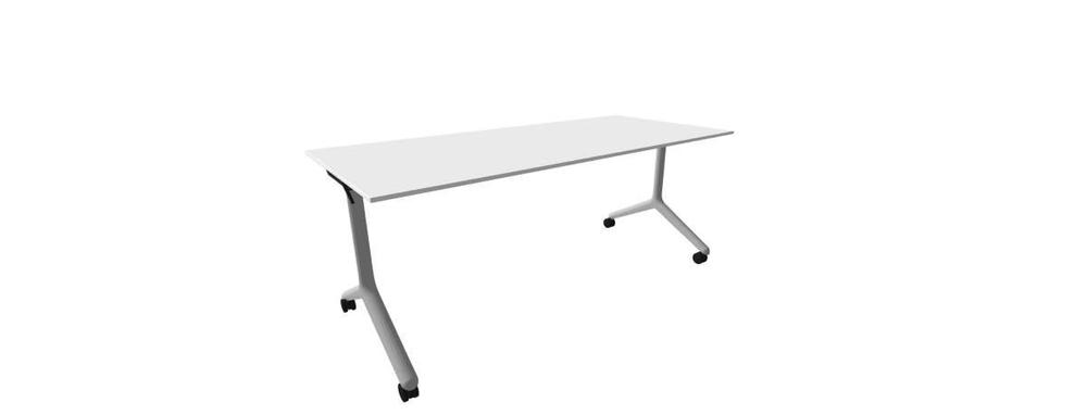 Alba sklopný stůl - TIPPER DUO šedá, LTD 18 bílá, 1800x800x730
