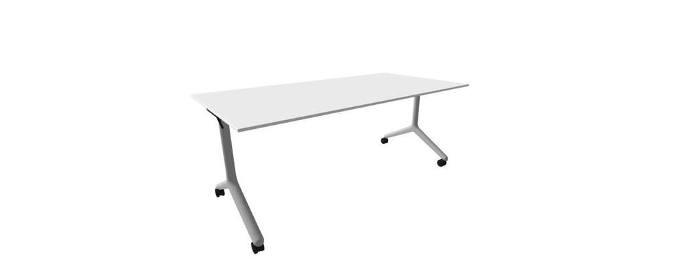 Alba sklopný stůl - TIPPER DUO šedá, LTD 18 bílá, 1800x900x730