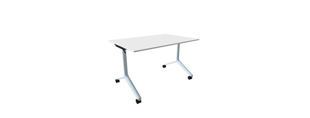 Alba sklopný stůl - TIPPER DUO chrom, LTD 18 bílá, 1200x800x730