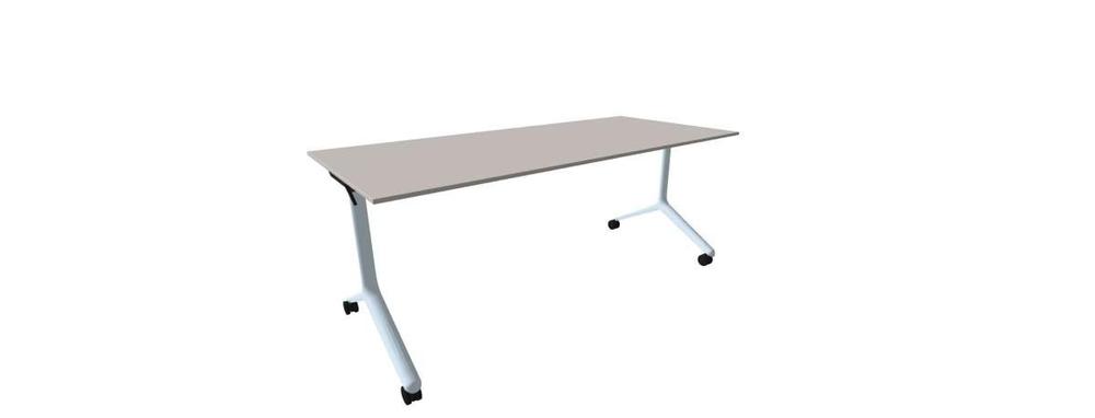 Alba sklopný stůl - TIPPER DUO chrom, LTD 18 šedá, 1800x800x730