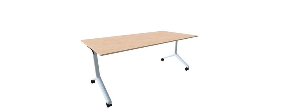 Alba sklopný stůl - TIPPER DUO chrom, LTD 18 bříza, 1800x900x730