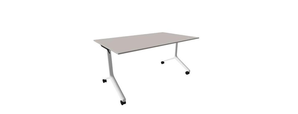 Alba sklopný stůl - TIPPER DUO bílá, LTD 18 šedá, 1500x900x730
