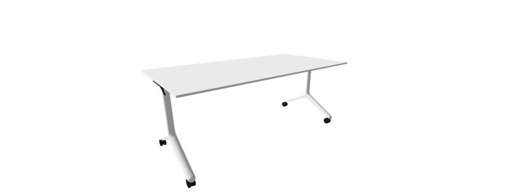 Alba sklopný stůl - TIPPER DUO bílá, LTD 18 bílá, 1800x900x730