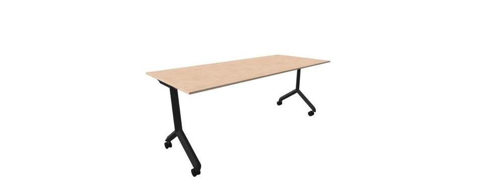 Alba sklopný stůl - TIPPER PRO černá, LTD 18 bříza, 1800x800x730