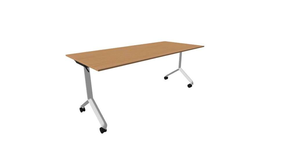 Alba sklopný stůl - TIPPER PRO bílá, LTD 18 buk, 1800x800x730