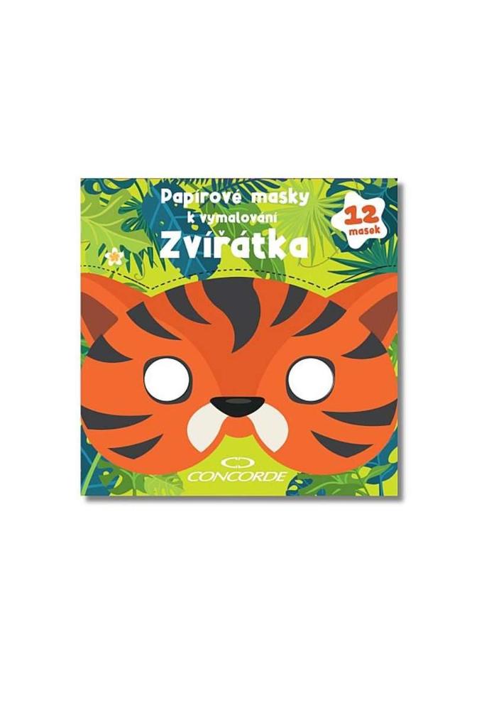 CONCORDE papírové masky k vymalování Zvířátka