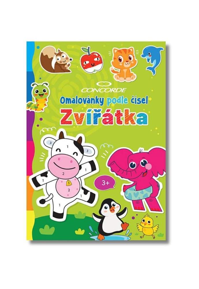 CONCORDE omalovánky podle čísel Zvířátka