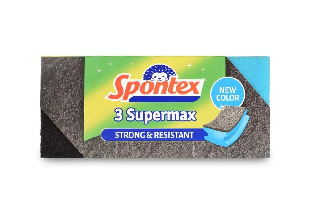 Spontex houbička Supermax profilovaná velká 3 ks