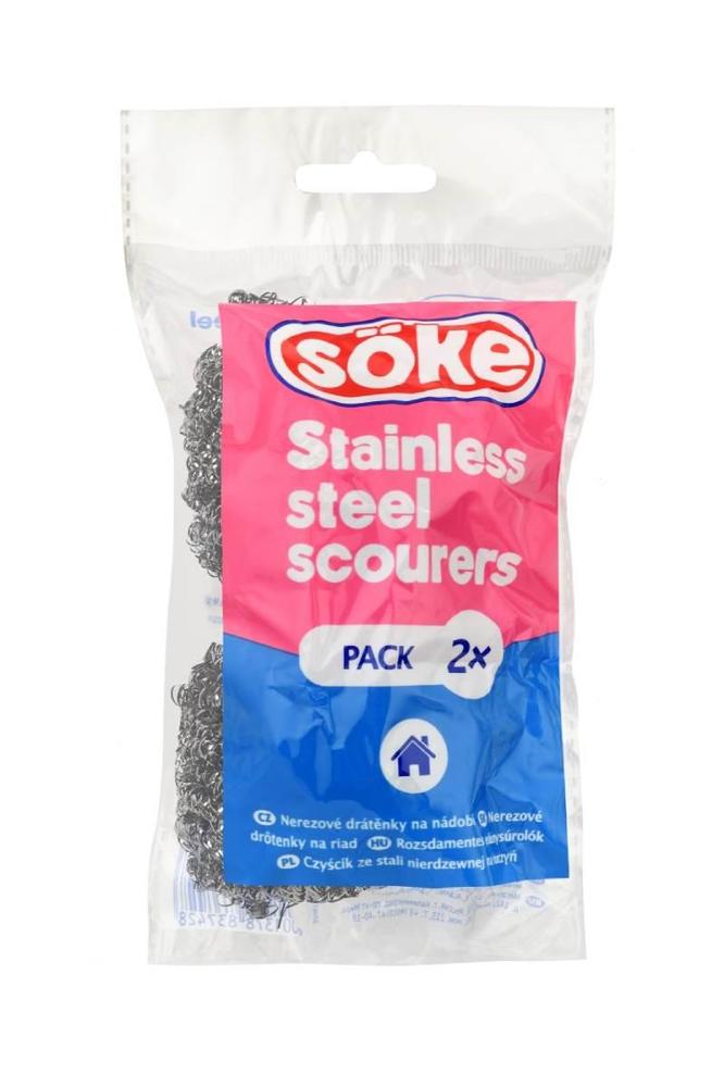 Söke drátěnka nerez 2 ks