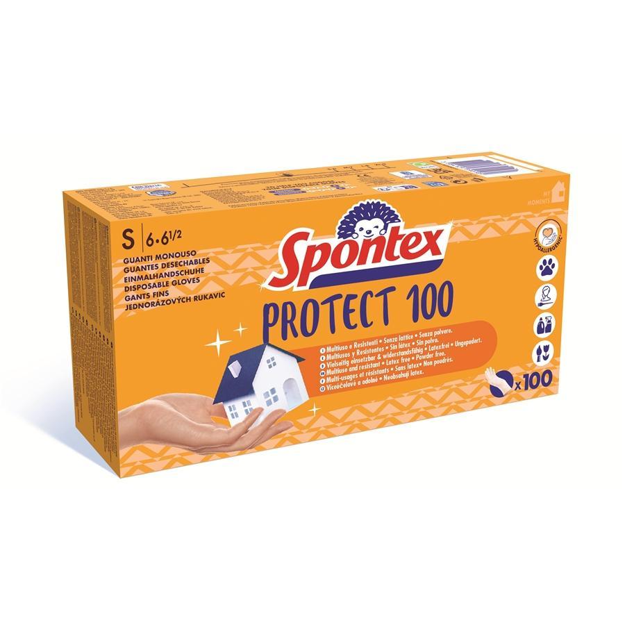 Spontex rukavice jednorázové Protect vel. S, 100 ks