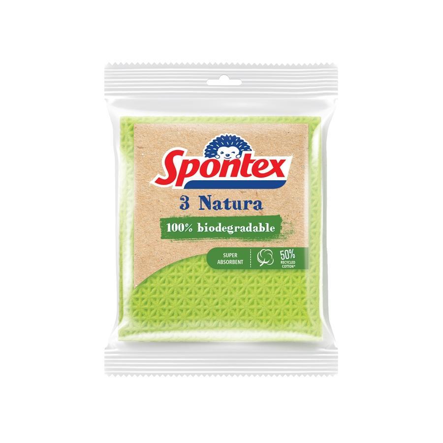Spontex utěrka houbová Natura 3ks