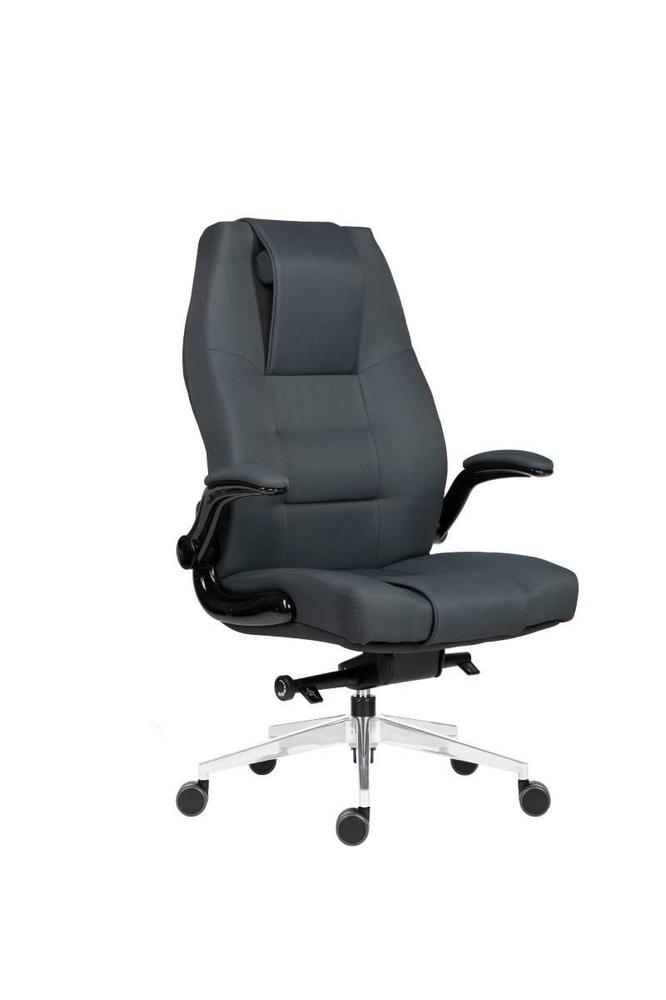 Kancelářské křeslo Markus - tm. šedé s integrovaným podhlavníkem