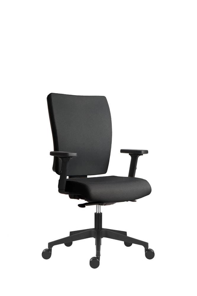 Kancelářská židle Gala - černá s područkami bez podhlavníku