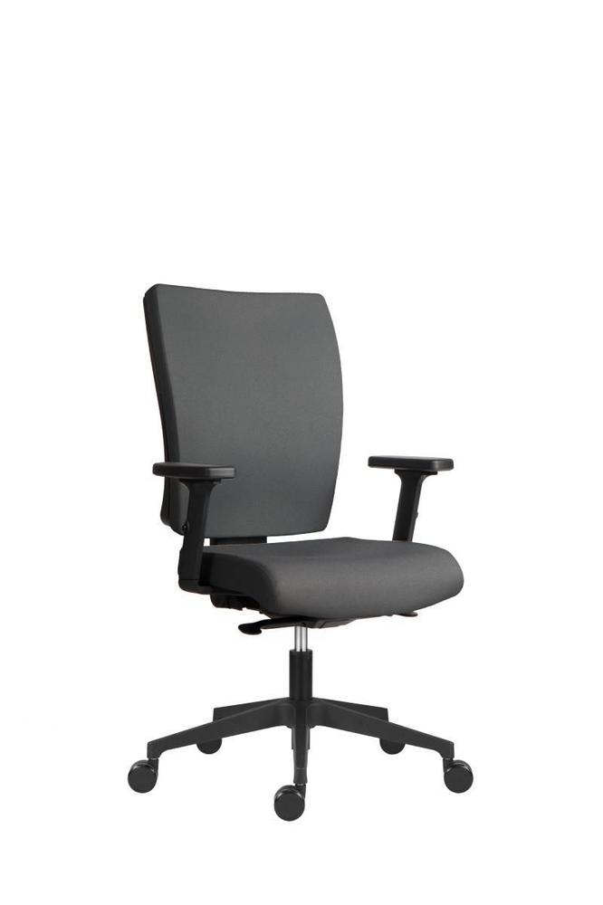 Kancelářská židle Gala - tm. šedá s područkami bez podhlavníku