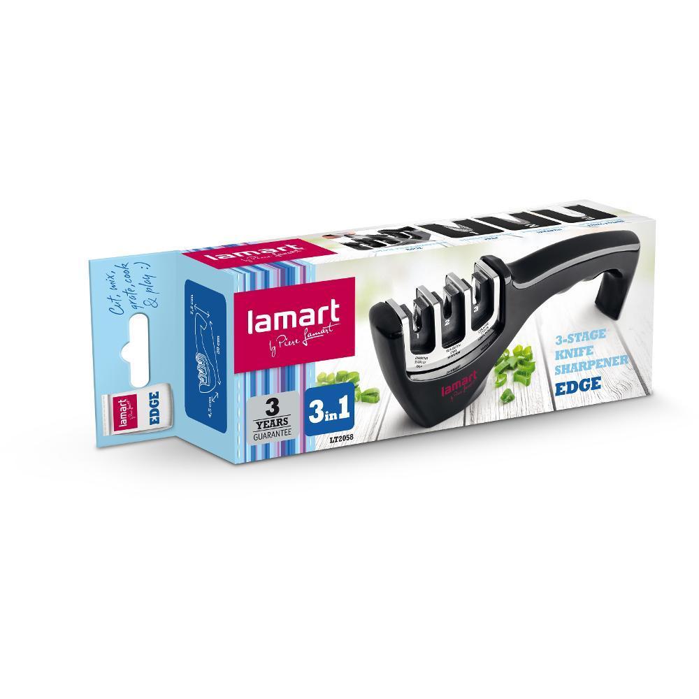 LAMART brousek na nože 3v1 černý