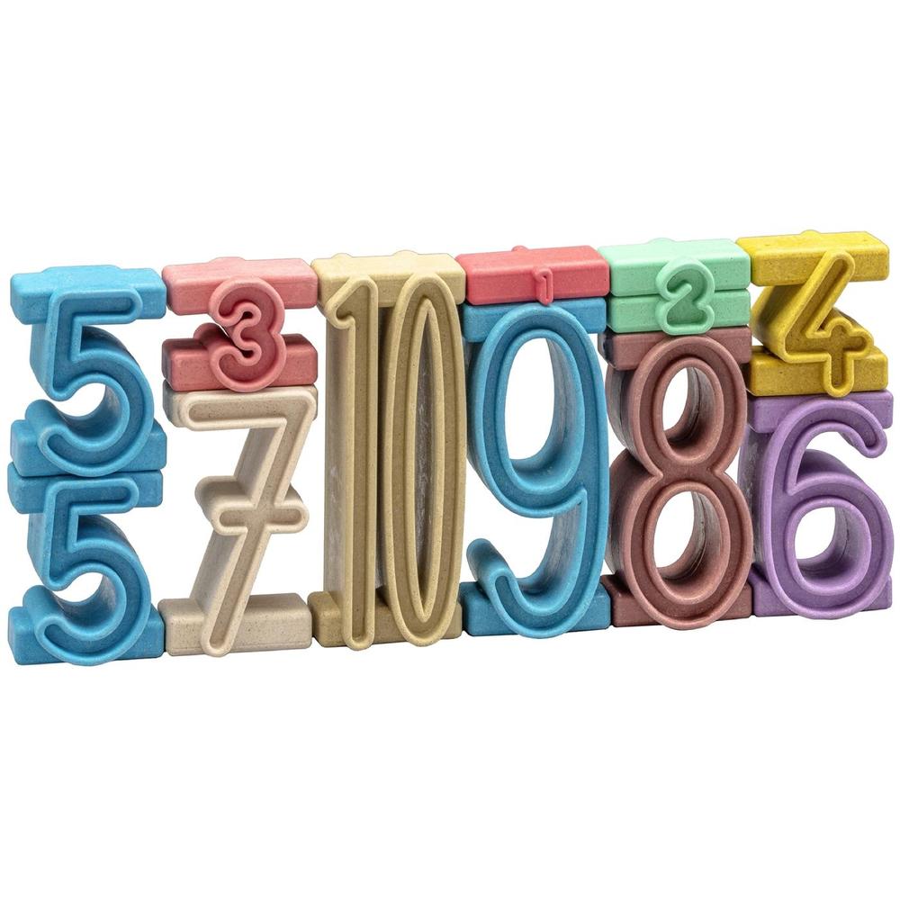 Wissner číselná věž v Montessori barvách mix barev