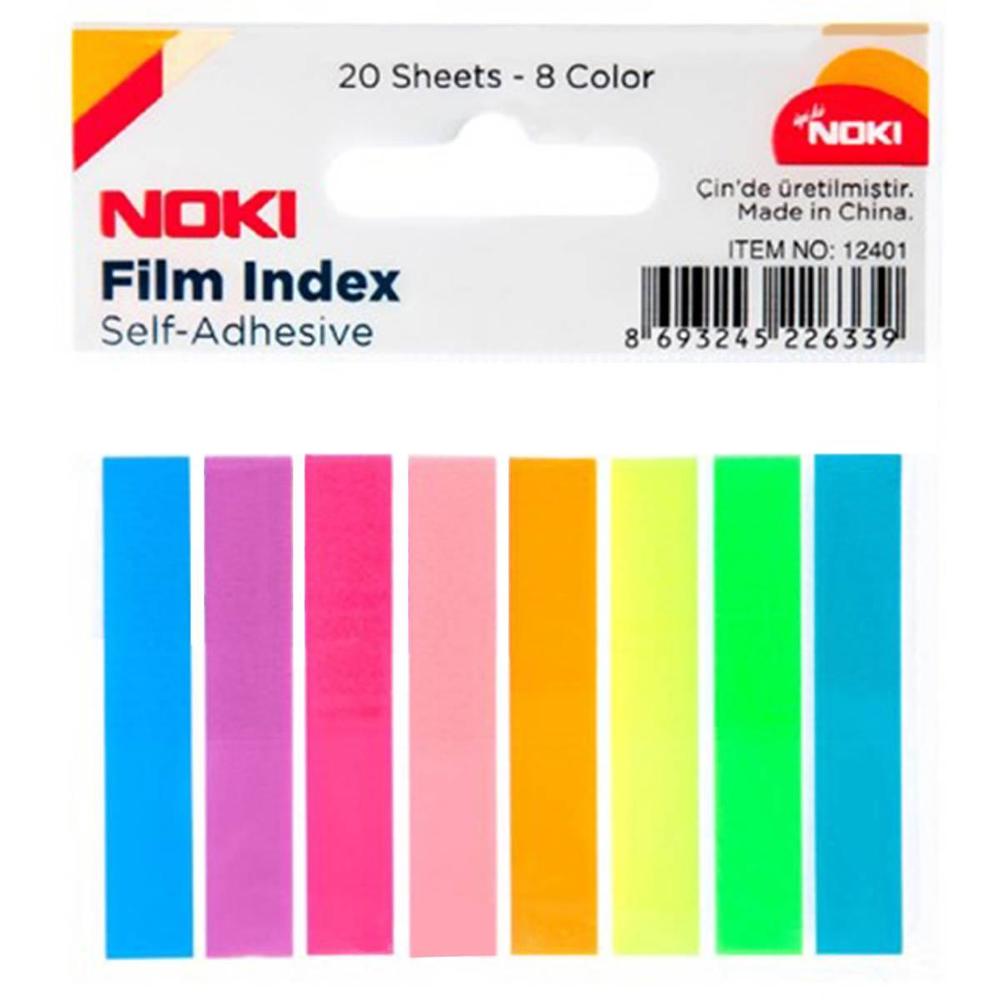 Záložky samolepicí MEMO 12 x 45 mm/8 x 20 listů mix barev