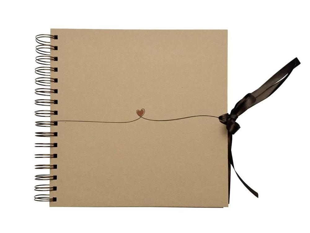 Baloušek Tisk album/Scrapbook - 210x210 - kraft-Srdce