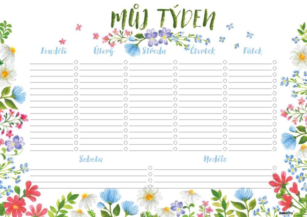 Baloušek Tisk týdenní plánovač A4 - Luční