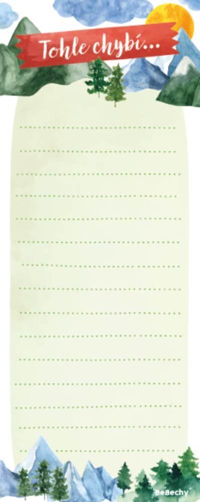 Baloušek Tisk nákupní seznam - Hory