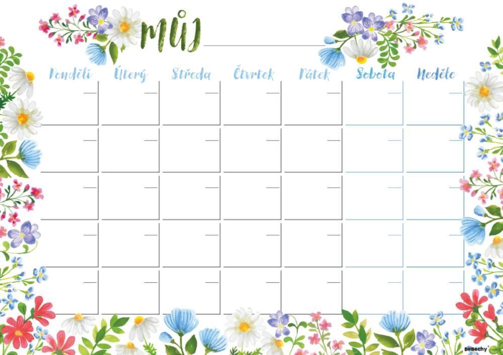 Baloušek Tisk měsíční plánovač A4 - Luční
