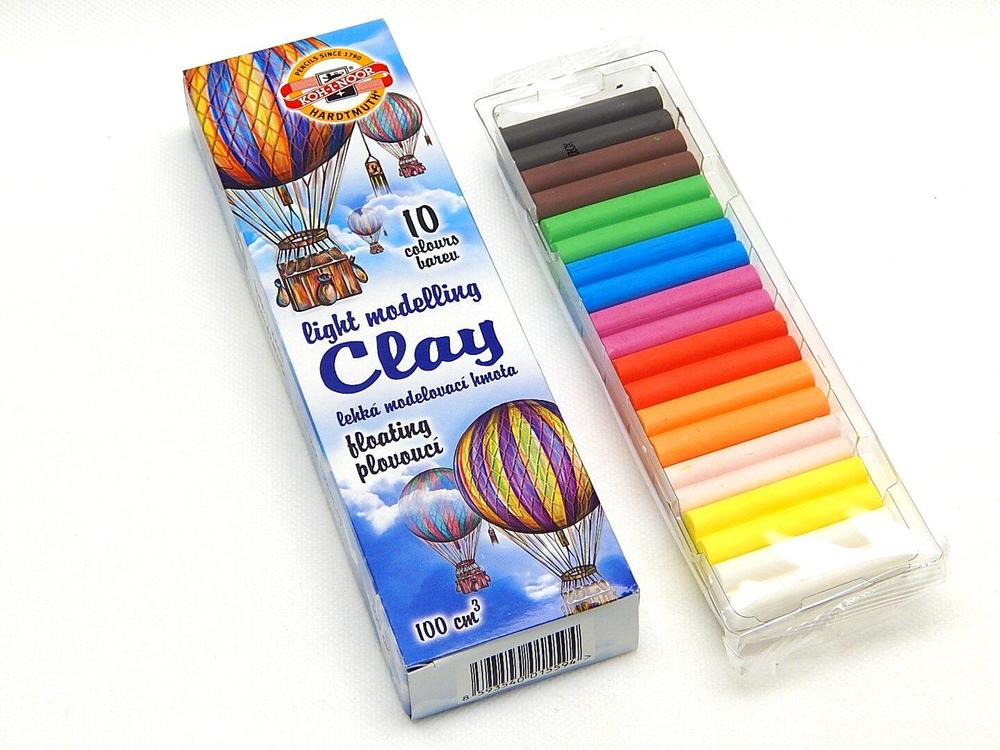 Koh-i-noor modelína KIN 10 barev odlehčená v papírové krabičce