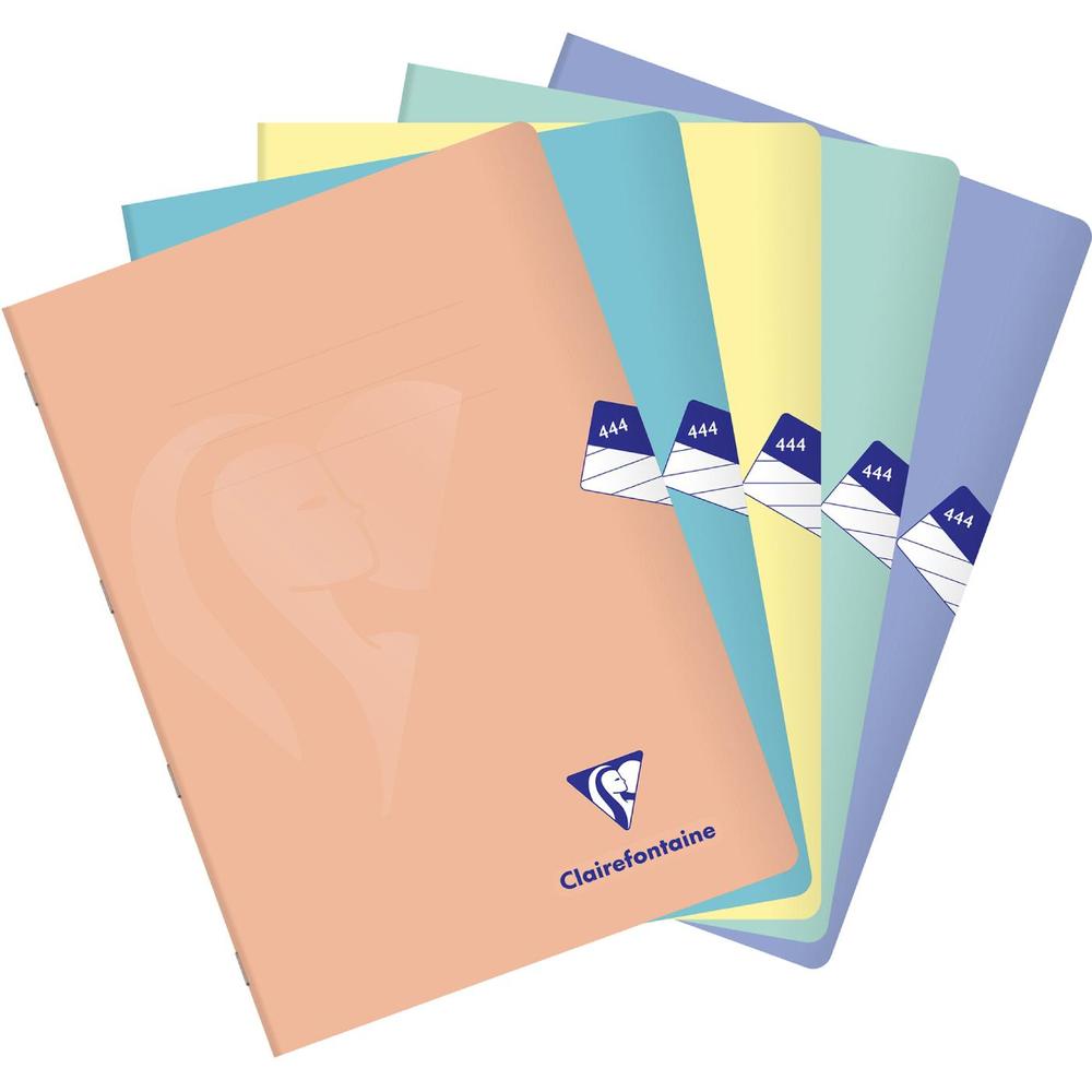 Clairefontaine sešit školní Clairefotaine Mimesys Pastel PP 444 - A4 linkovaný 40 listů, mix barev