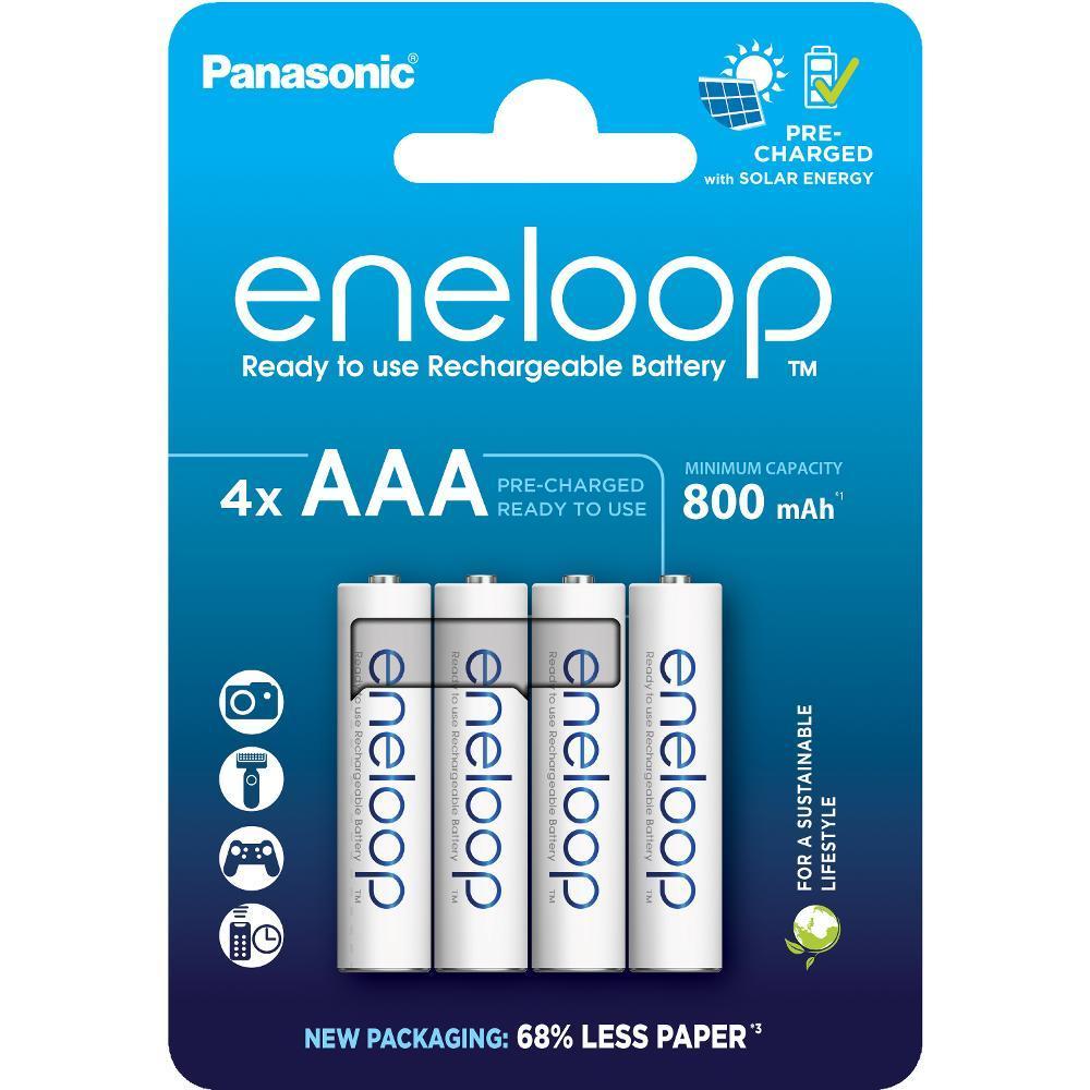 Dobíjecí baterie Ni-MH AAA - ENELOOP, mikrotužková, HR03, kapacita 800 mAh /4ks