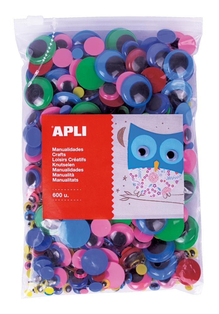 Apli oči Jumbo nelepicí mix/600 ks