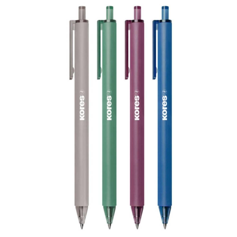 Kores pero kuličkové Pen Essentials trojhranné 1 mm, mix vintage barev