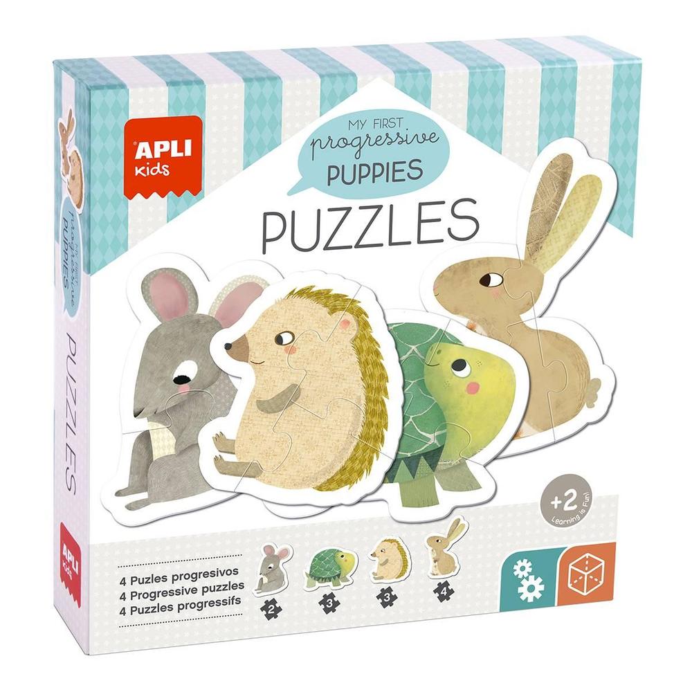 Apli edukační puzzle My First Puppies, 12 ks, 2+