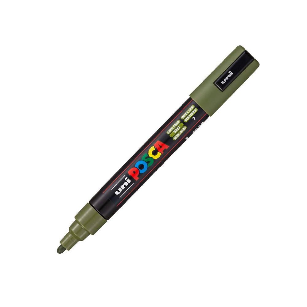 POSCA unikátní popisovač PC-5M 1,8 -2,5 mm khaki zelená
