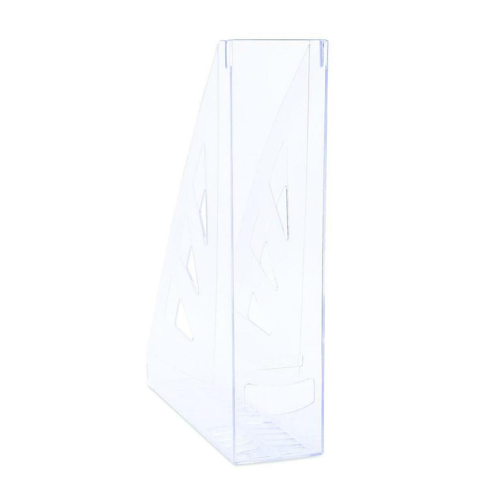 Stojan na časopisy transparentní čirý