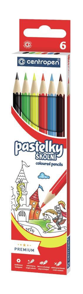 Centropen pastelky 9520 šestihranné 6 ks