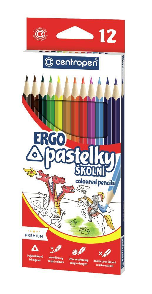 Centropen pastelky 9521 trojhranné 12 ks