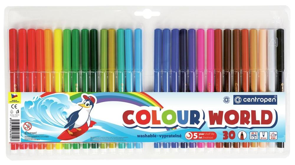 Centropen popisovač 7550/ 30 vypratelný Ergo