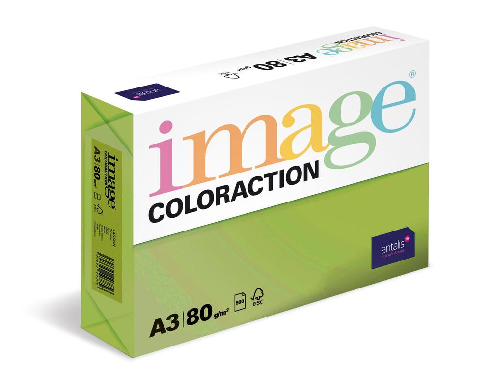 Coloraction papír kopírovací A3 80g zelená střední 500 listů