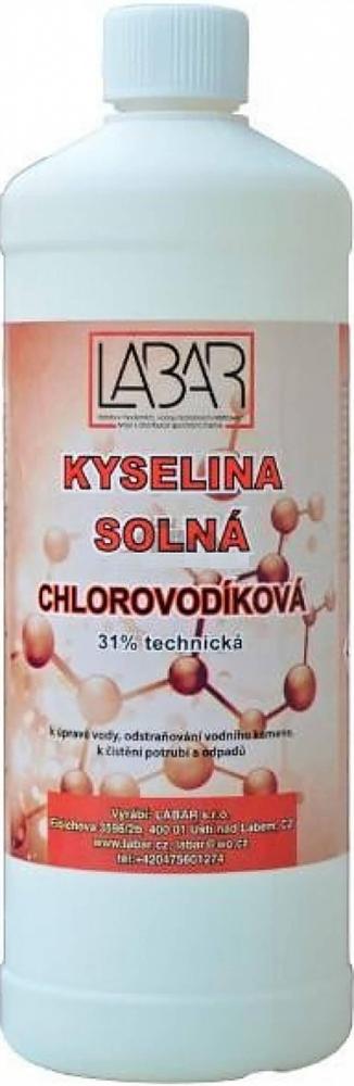 Kyselina solná 1000 ml 31 % (též kyselina chlorovodíková )