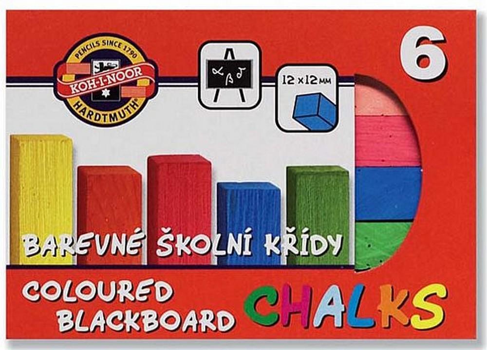 Koh-i-noor křída školní barevná - 6 barev