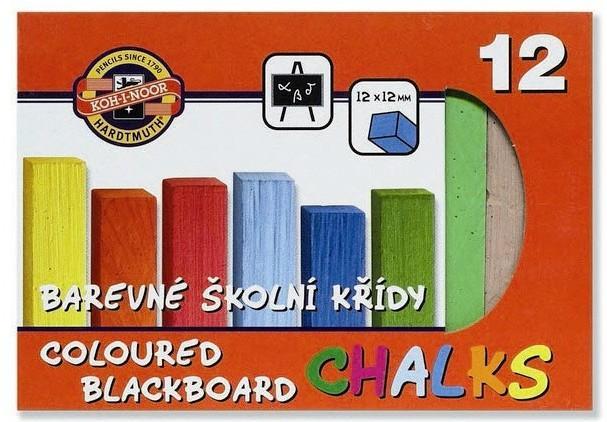Koh-i-noor křída školní barevná - 12 barev