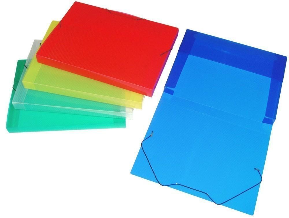 Box na spisy PP průhledný A4 oranžový