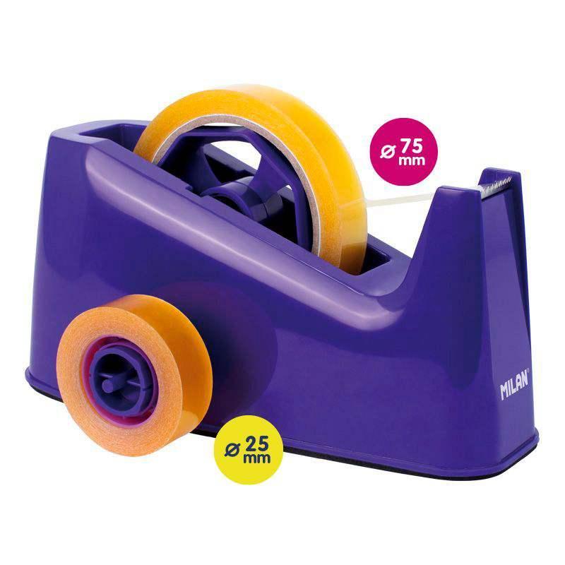 Stolní odvíječ lepicí pásky Milan 25 x 66 modrý