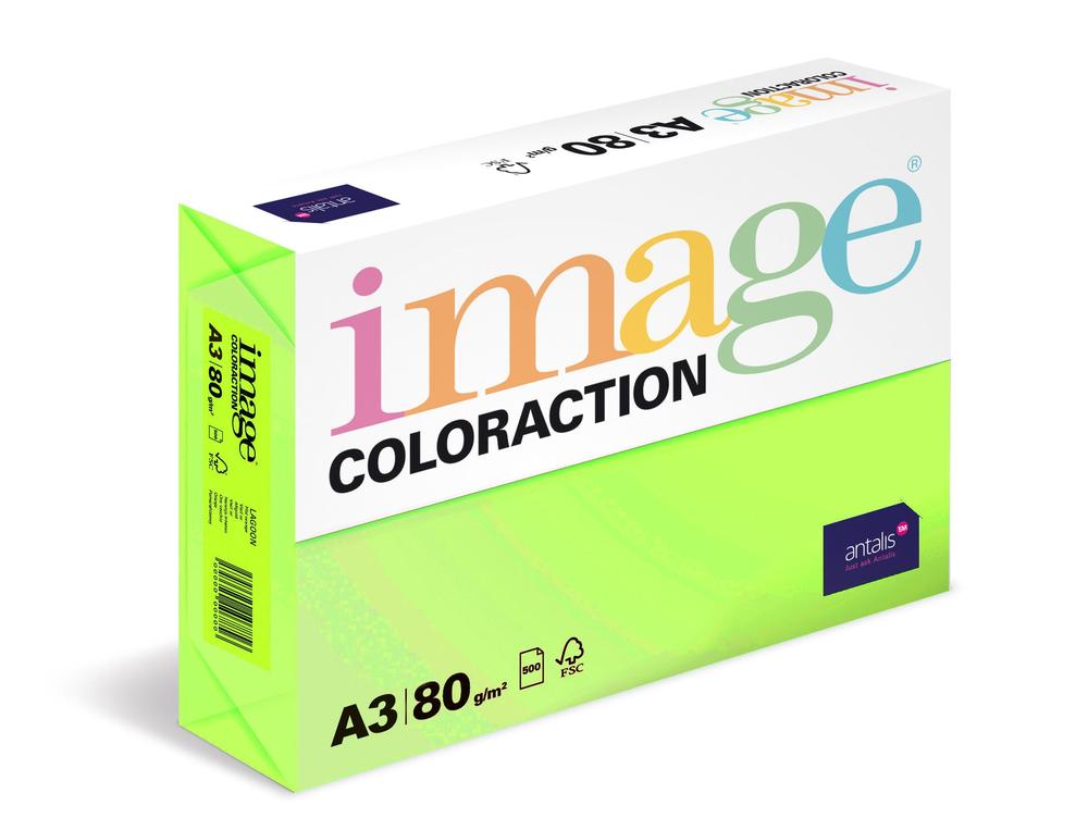 Coloraction papír kopírovací A3 80g zelená reflexní 500 listů