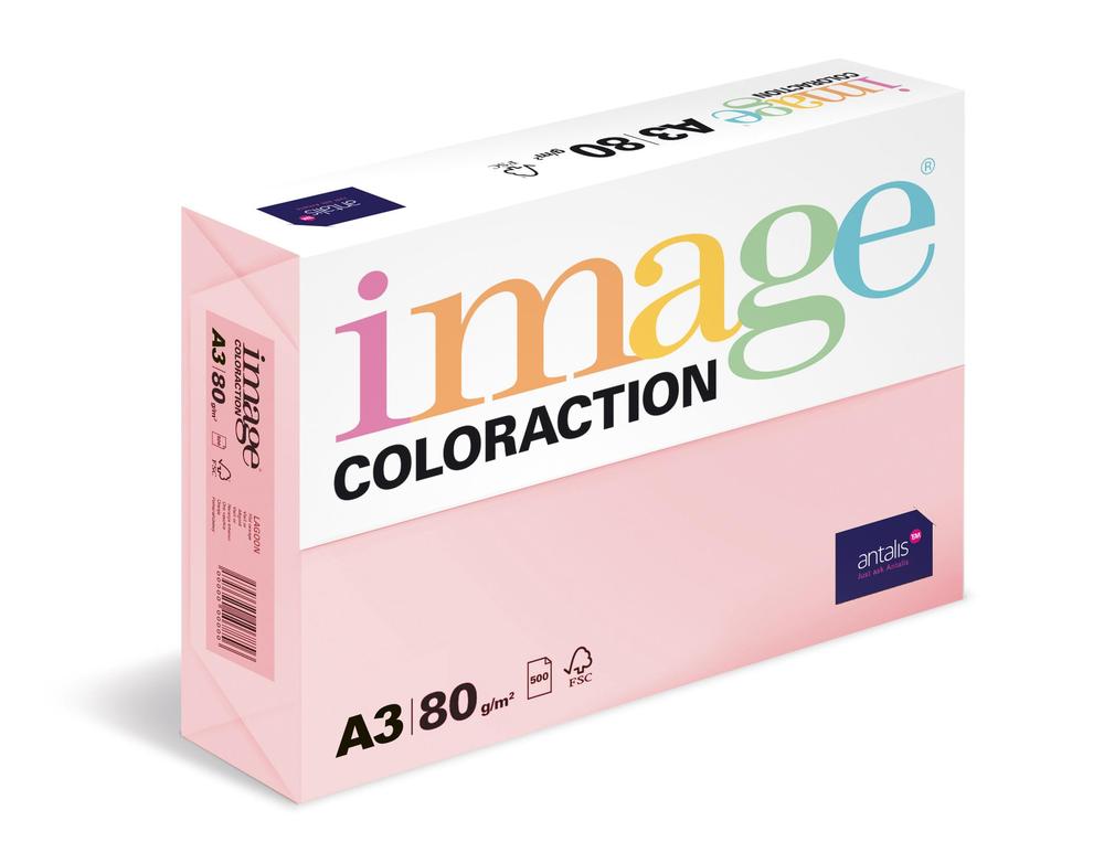 Coloraction papír kopírovací A3 80 g růžová pastelová 500 listů