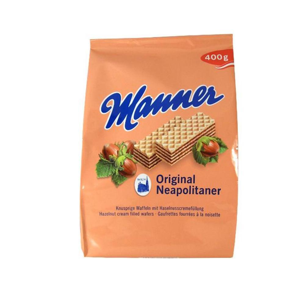 Sušenky Manner s lískooříškovo kakaovou náplní 400 g