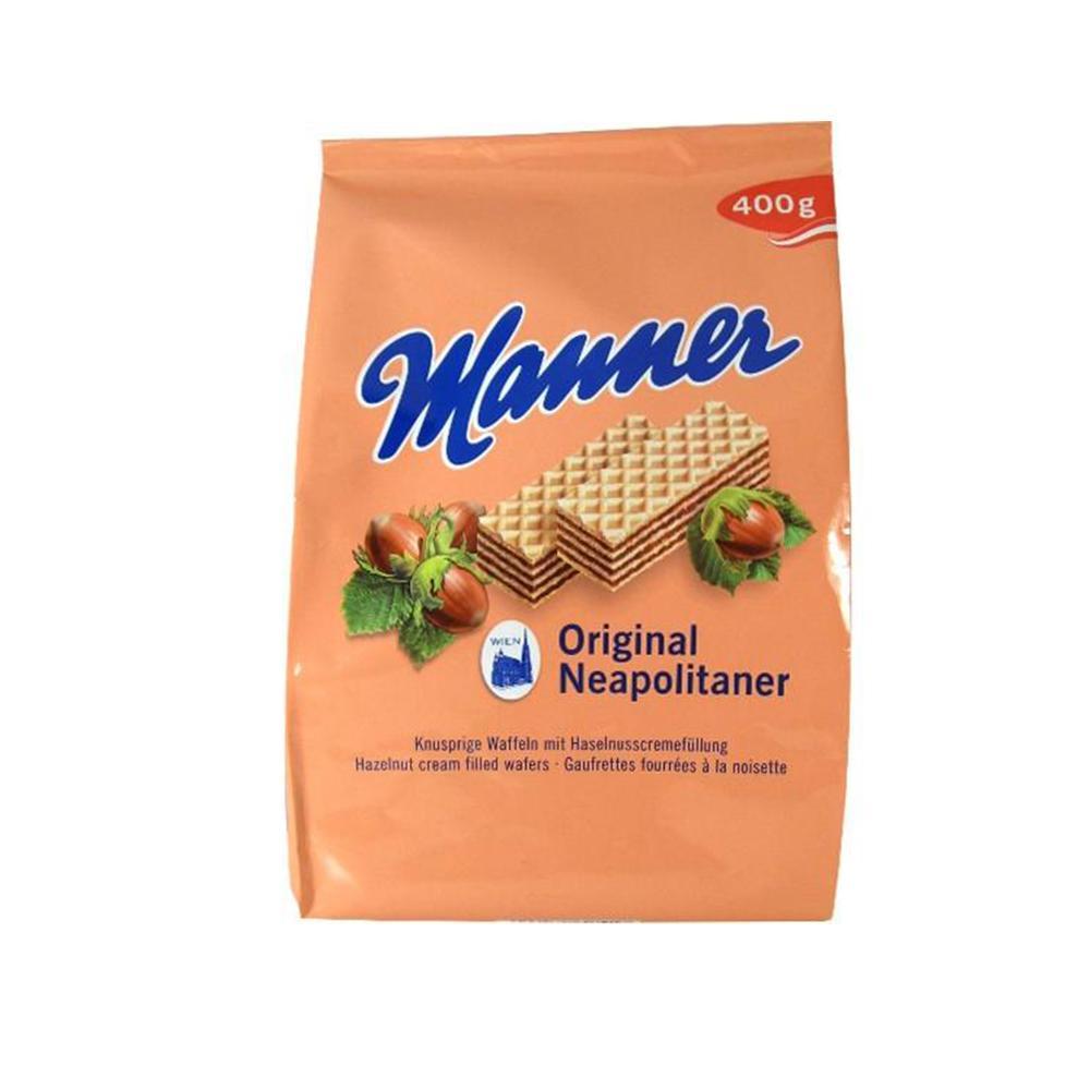 Sušenky Manner s lískooříškovo kakaovou náplní 400g
